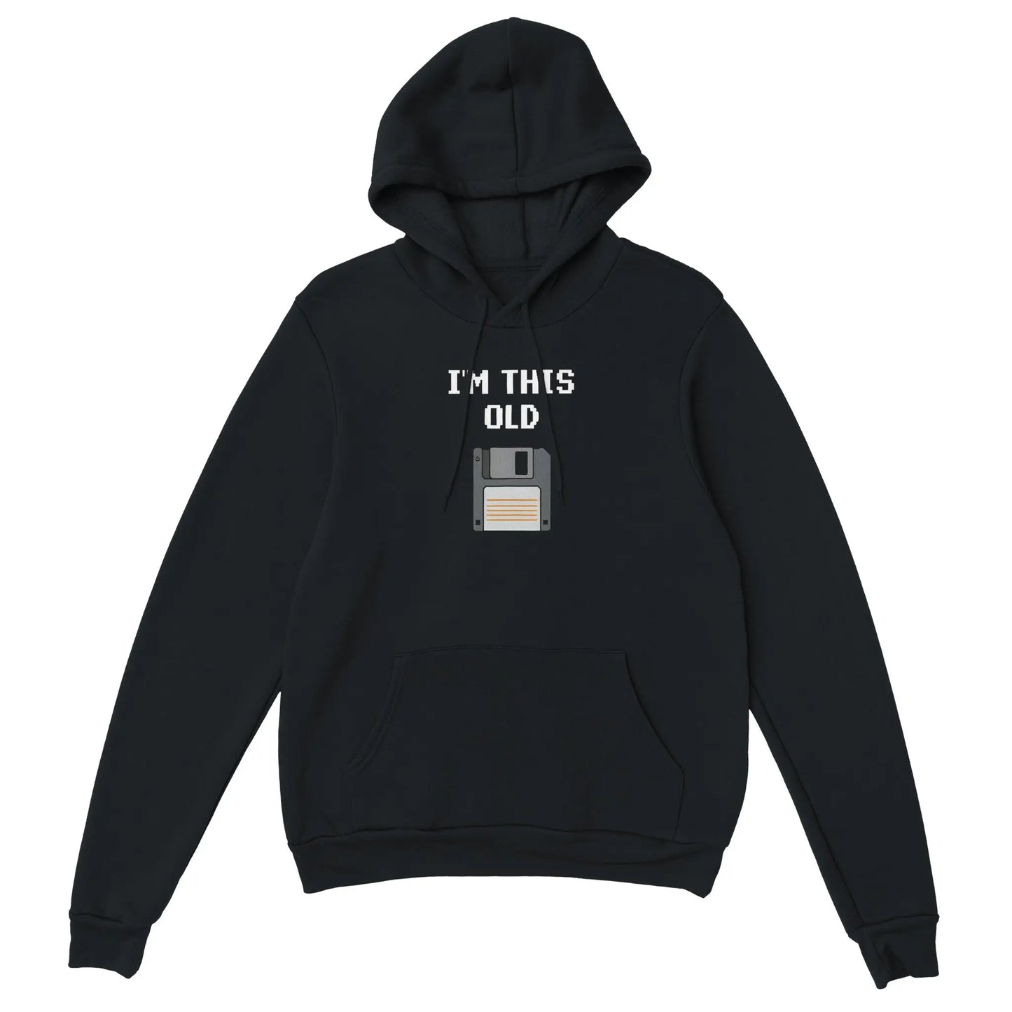 D3monic's RETRO Floppy2 Hoodie - Klassischer Oversize Unisex Pullover - D3monic