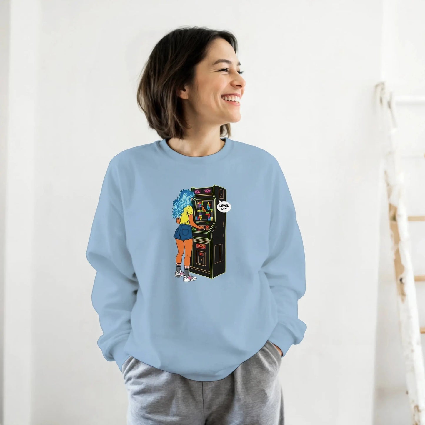 D3monic's RETRO Gaming Pullover - Klassischer Oversize Unisex Pullover - D3monic