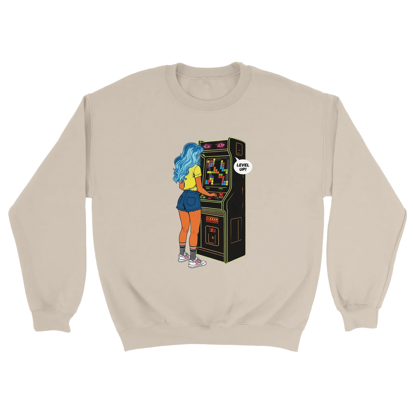 D3monic's RETRO Gaming Pullover - Klassischer Oversize Unisex Pullover - D3monic