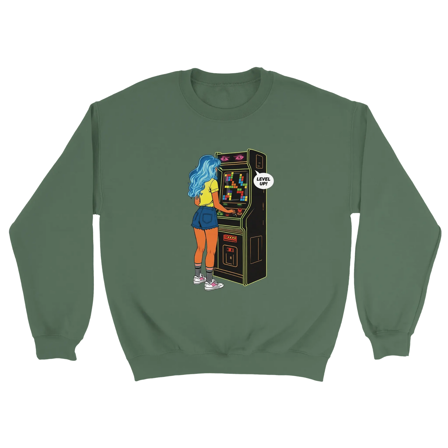 D3monic's RETRO Gaming Pullover - Klassischer Oversize Unisex Pullover - D3monic