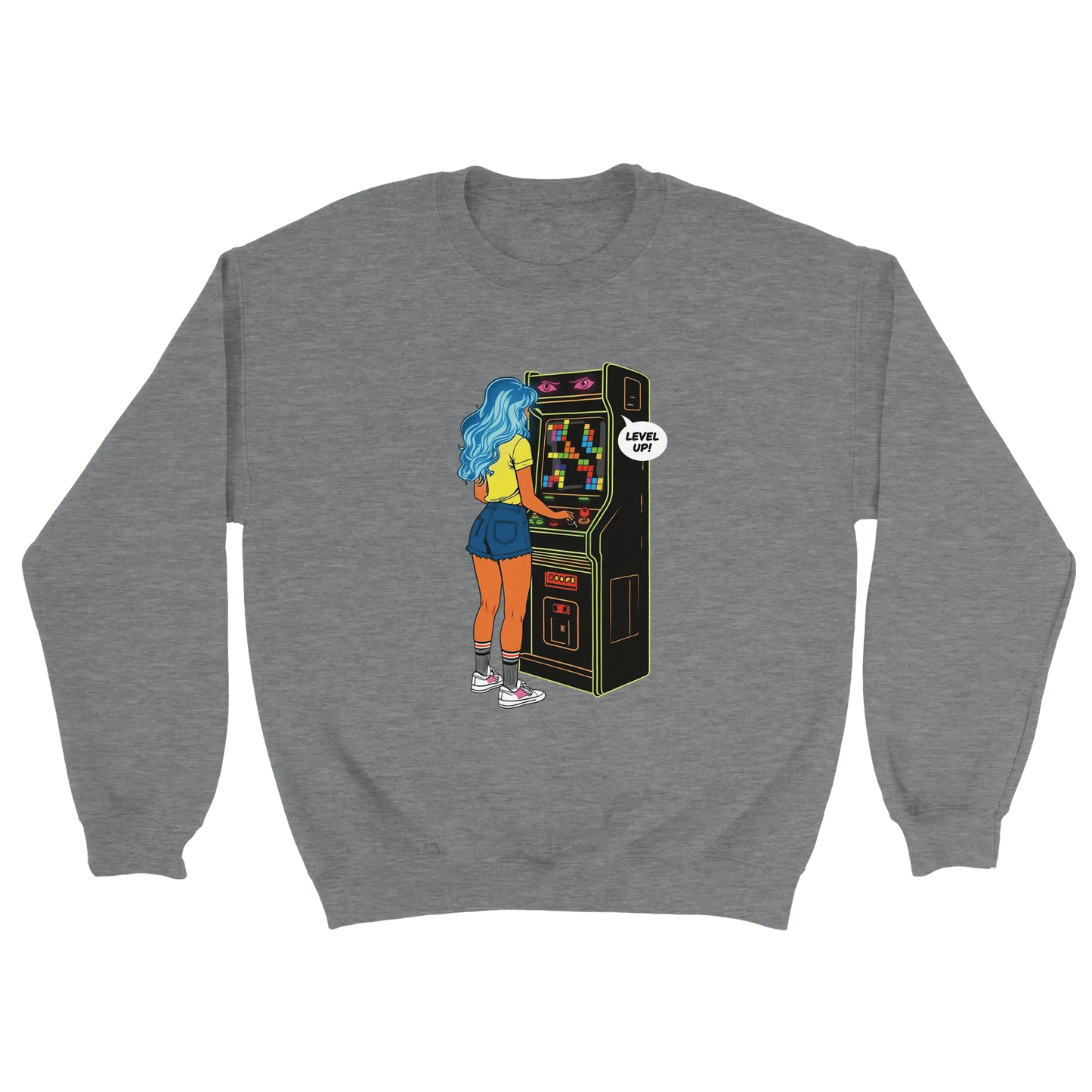 D3monic's RETRO Gaming Pullover - Klassischer Oversize Unisex Pullover - D3monic