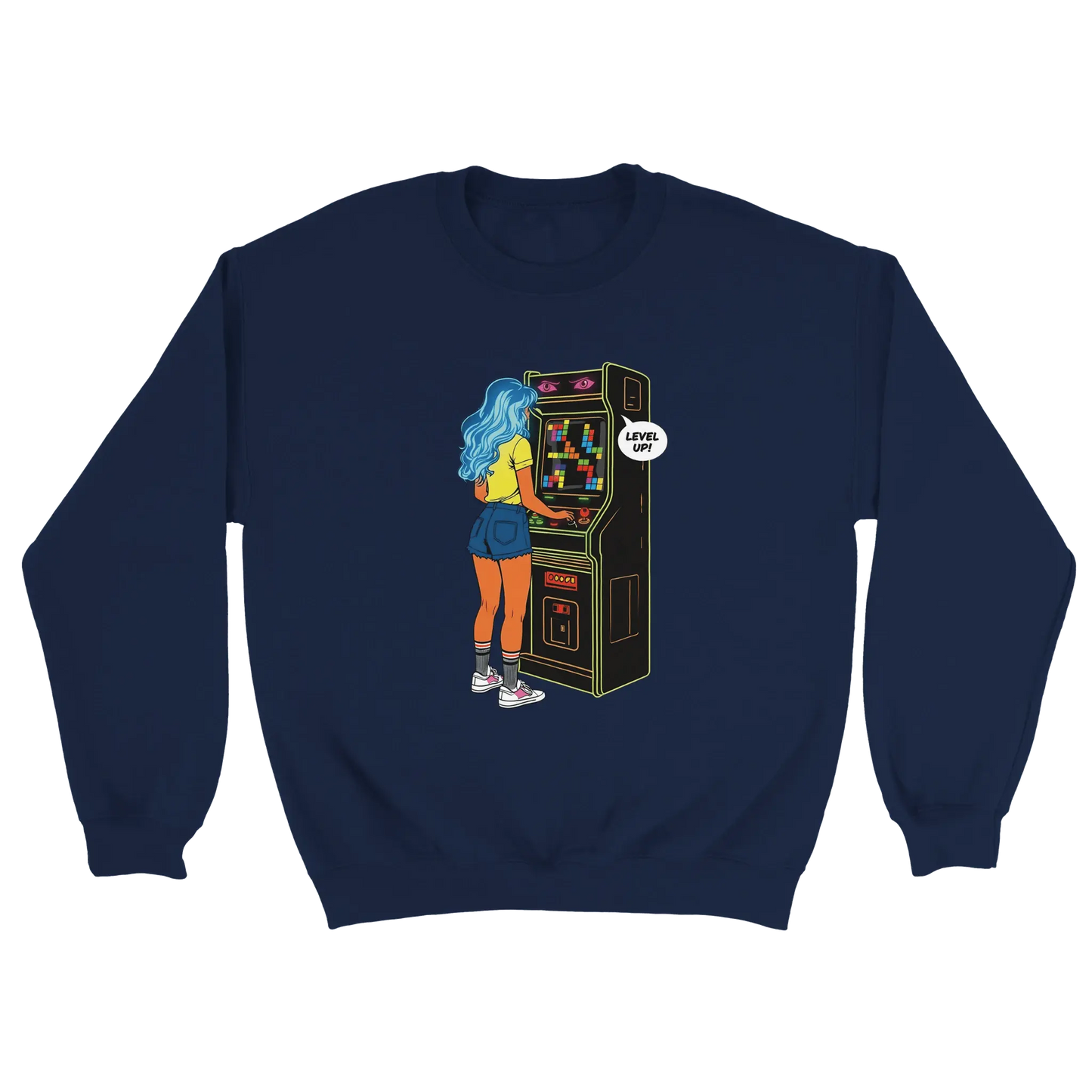 D3monic's RETRO Gaming Pullover - Klassischer Oversize Unisex Pullover - D3monic