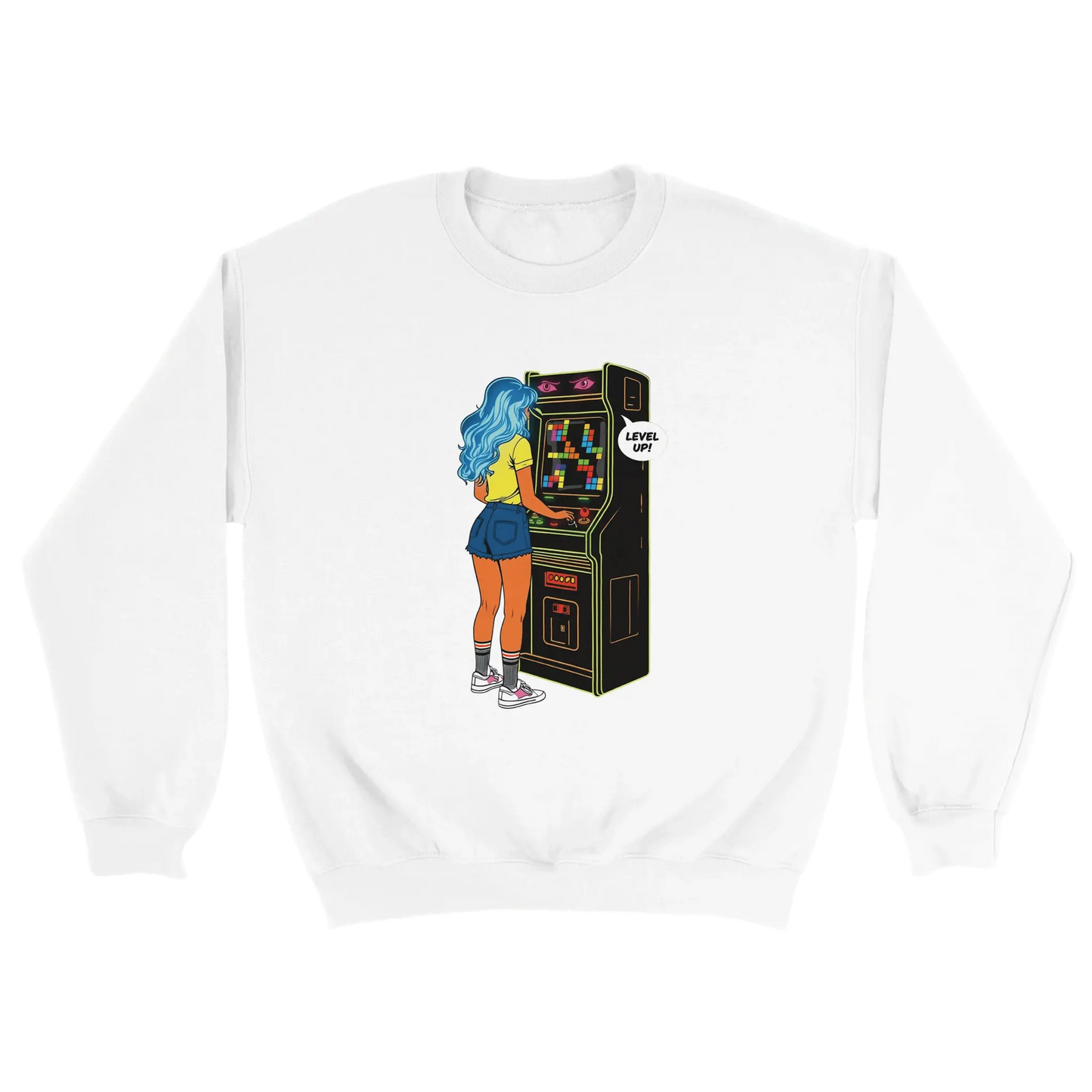 D3monic's RETRO Gaming Pullover - Klassischer Oversize Unisex Pullover - D3monic