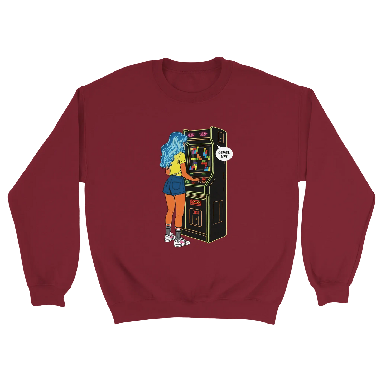 D3monic's RETRO Gaming Pullover - Klassischer Oversize Unisex Pullover - D3monic
