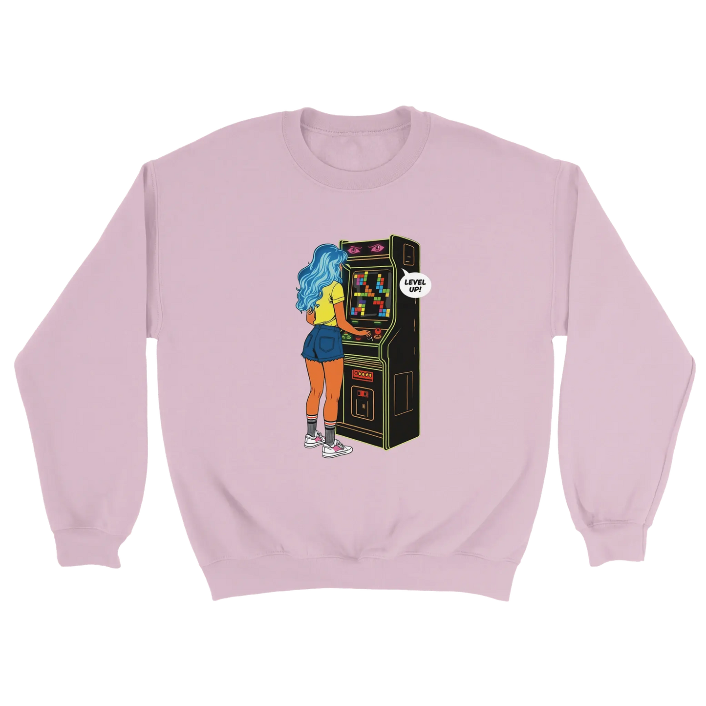 D3monic's RETRO Gaming Pullover - Klassischer Oversize Unisex Pullover - D3monic