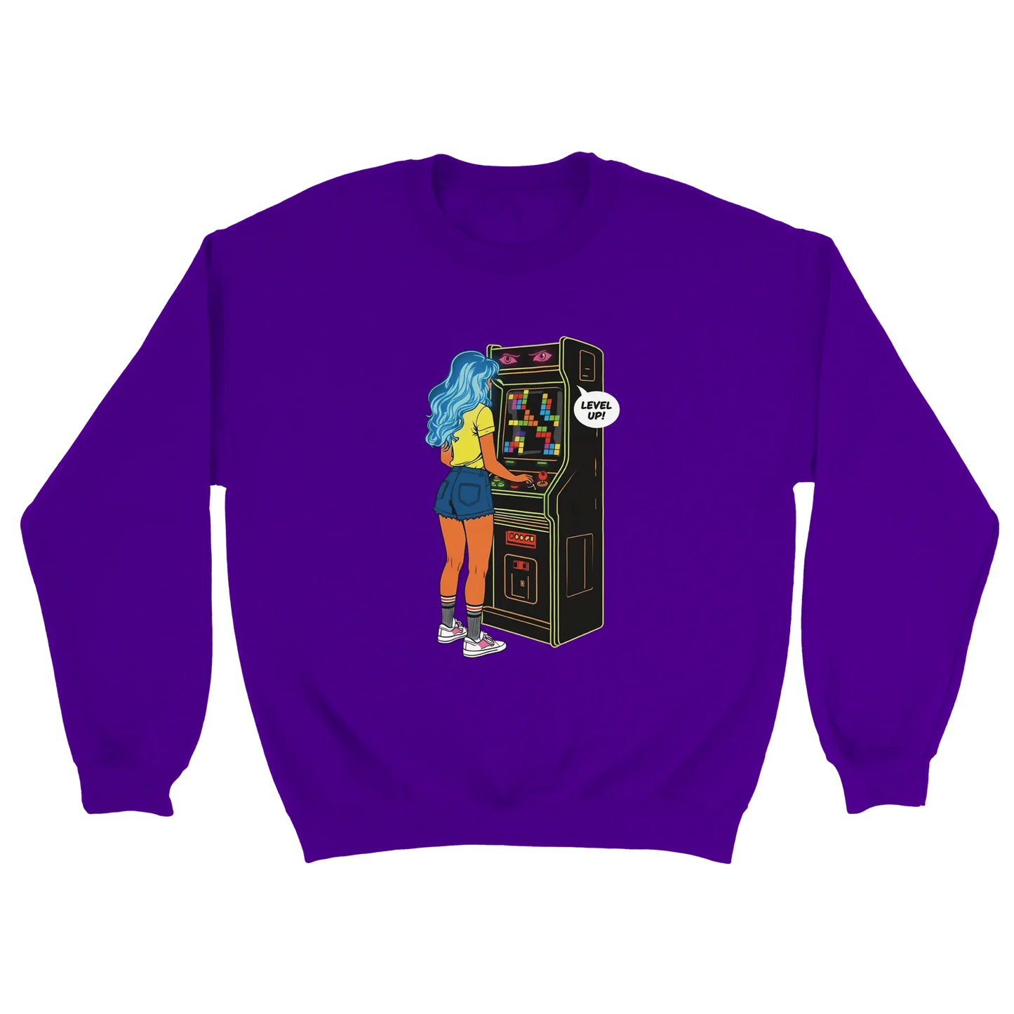 D3monic's RETRO Gaming Pullover - Klassischer Oversize Unisex Pullover - D3monic