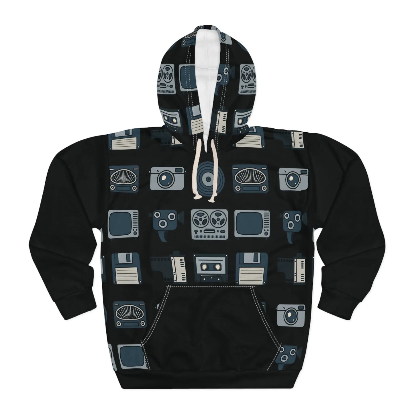 D3monic's RETRO Hoodie one - Klassischer Oversize Unisex Pullover - D3monic