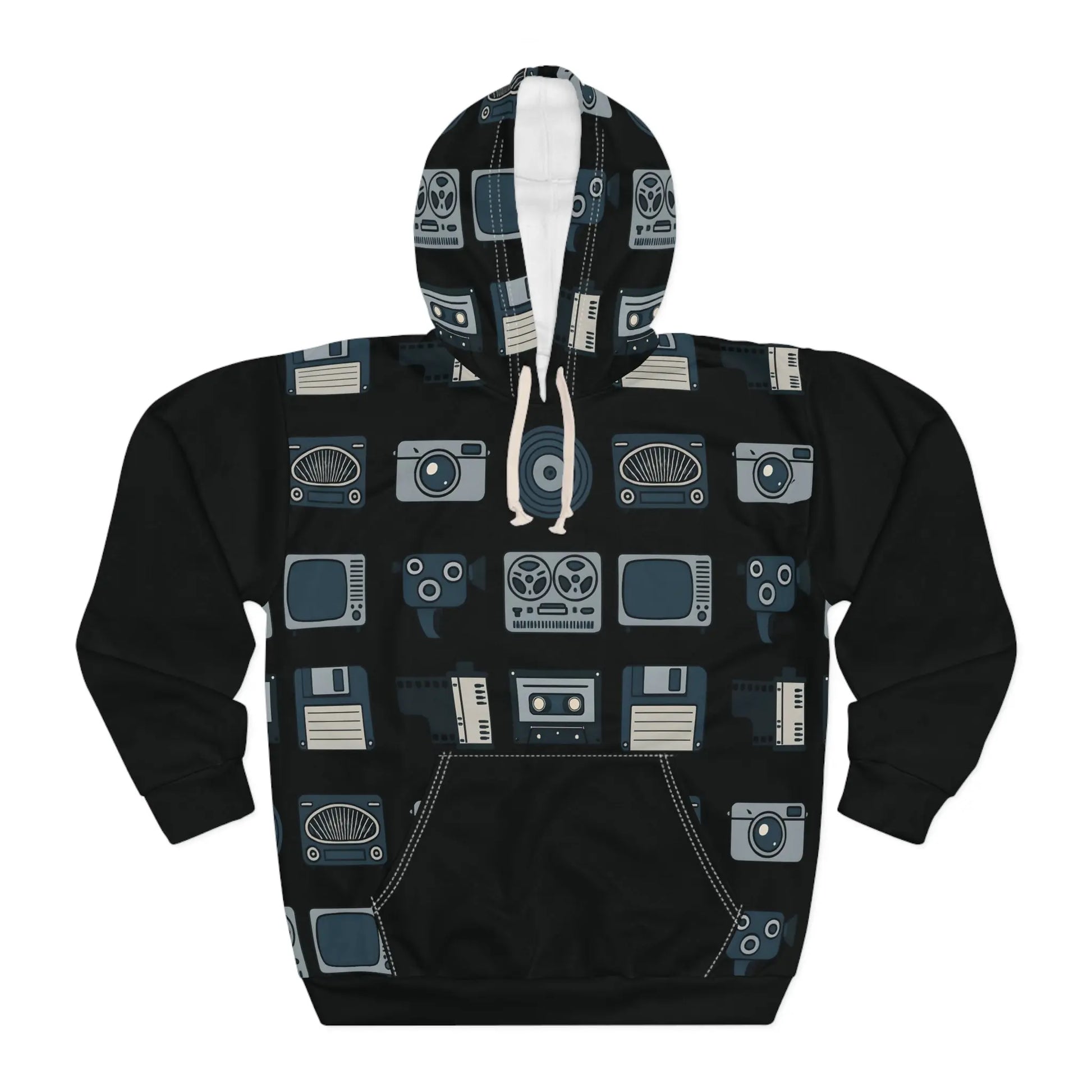 D3monic's RETRO Hoodie one - Klassischer Oversize Unisex Pullover - D3monic