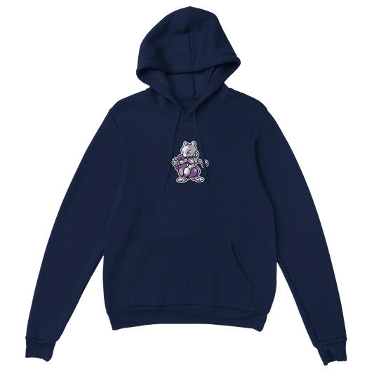 D3monic's RETRO Mewtu Hoodie - Klassischer Oversize Unisex Pullover - D3monic