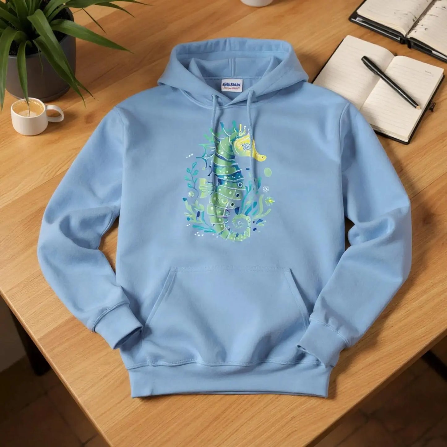 D3monic's SEEPFERD Hoodie - Klassischer Unisex Hoodie Pullover - D3monic