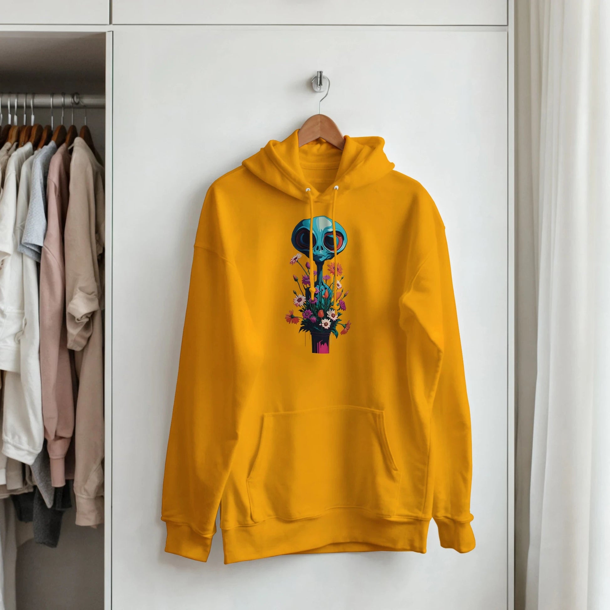 D3's ALIEN FLOWER Hoodie - Klassischer Unisex Hoodie Pullover - D3monic