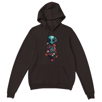 D3's ALIEN FLOWER Hoodie - Klassischer Unisex Hoodie Pullover - D3monic