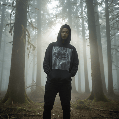 D3's ARTISTICS Naked Lines Hoodie - Minimalist Art - D3monic Store