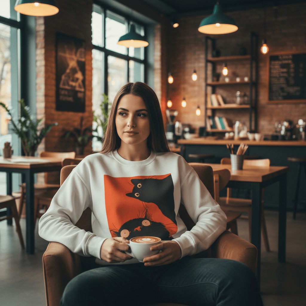 D3's CATS Duo Hoodie - Feline Pair Streetwear - D3monic