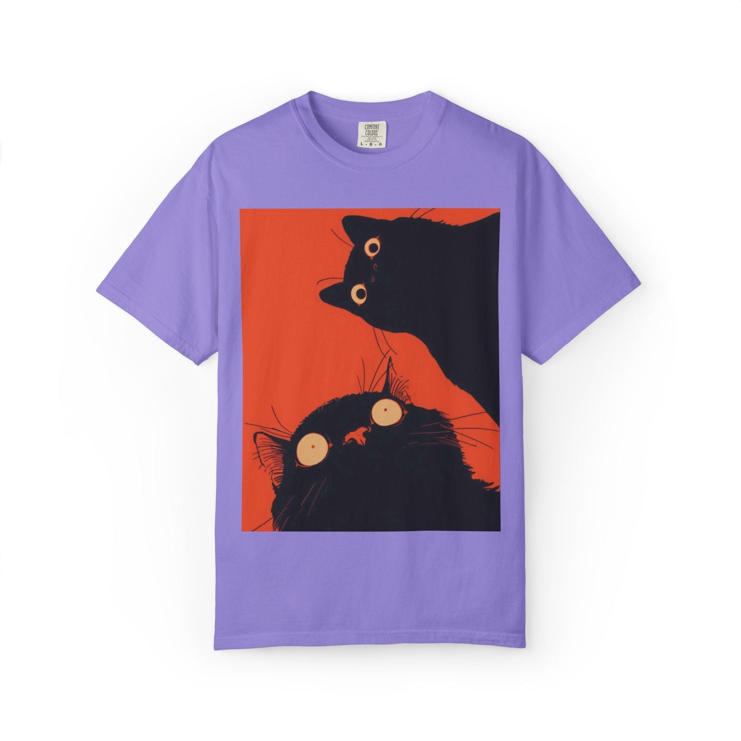 D3's CATS Duo T-Shirt - Feline Pair Streetwear - D3monic
