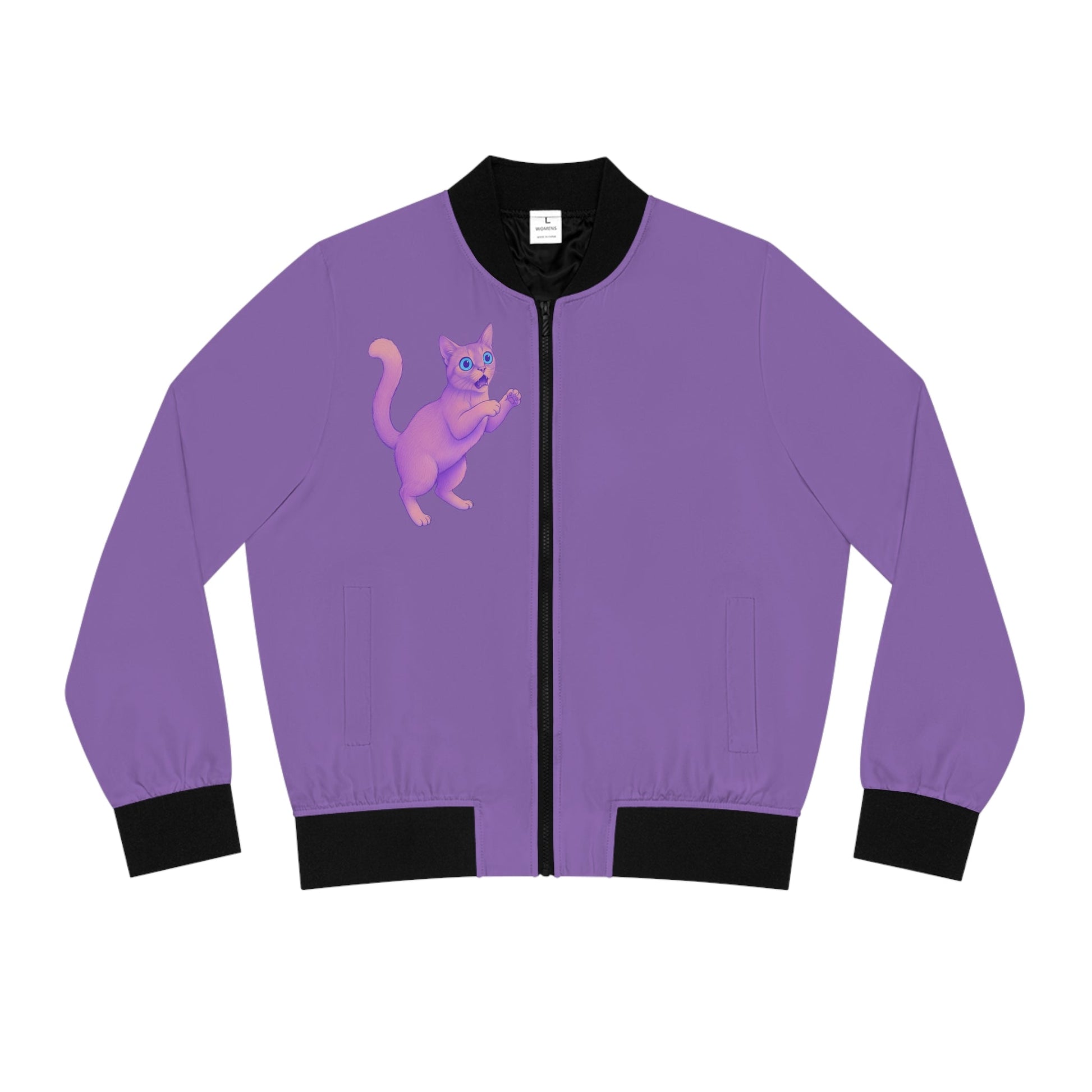 D3's CATS purple Jacket - Woman's Bomber Jacket - D3monic