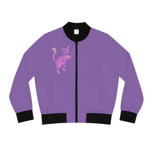 D3's CATS purple Jacket - Woman's Bomber Jacket - D3monic