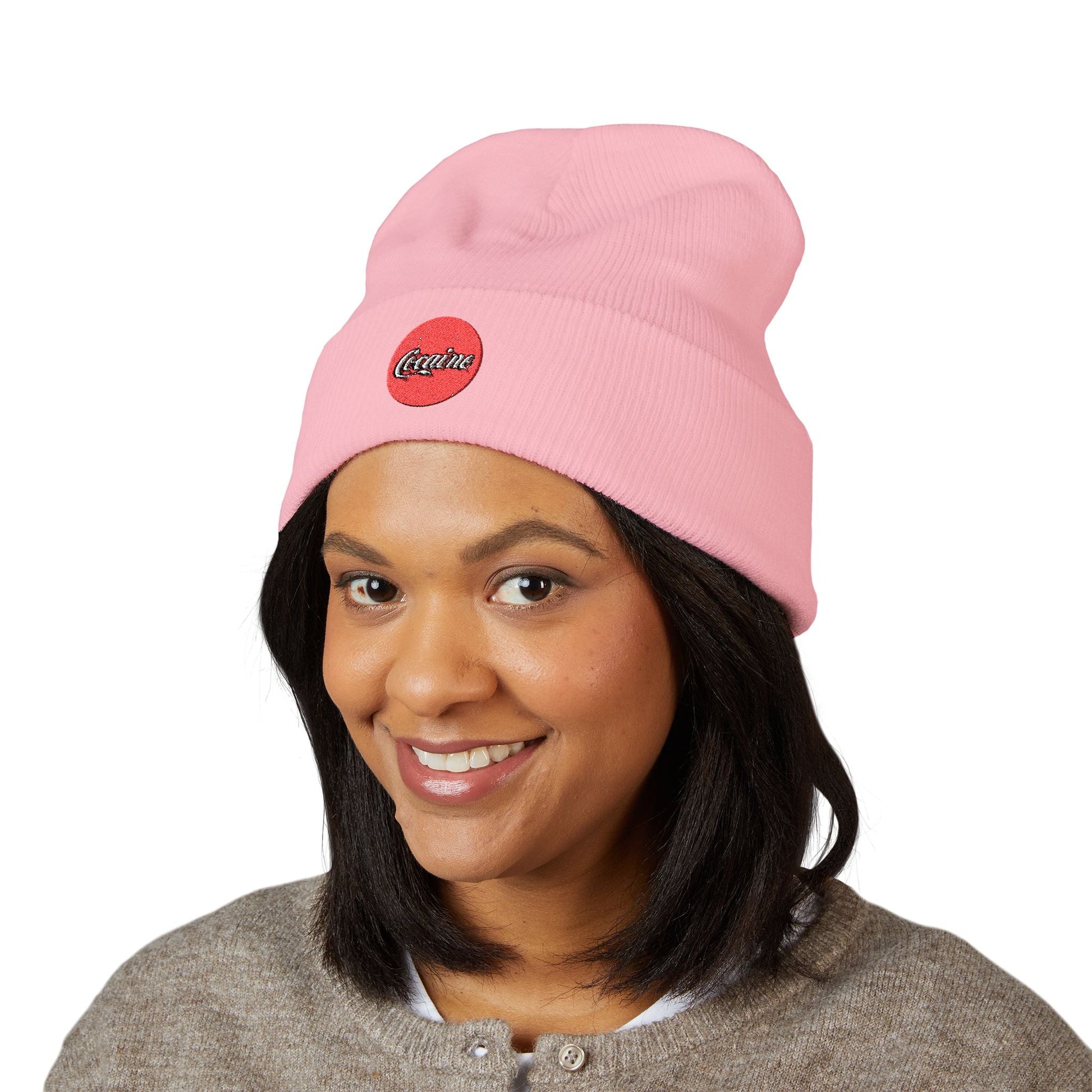 D3's COLA Classic Cuffed Beanie with Embroidered Design - D3monic