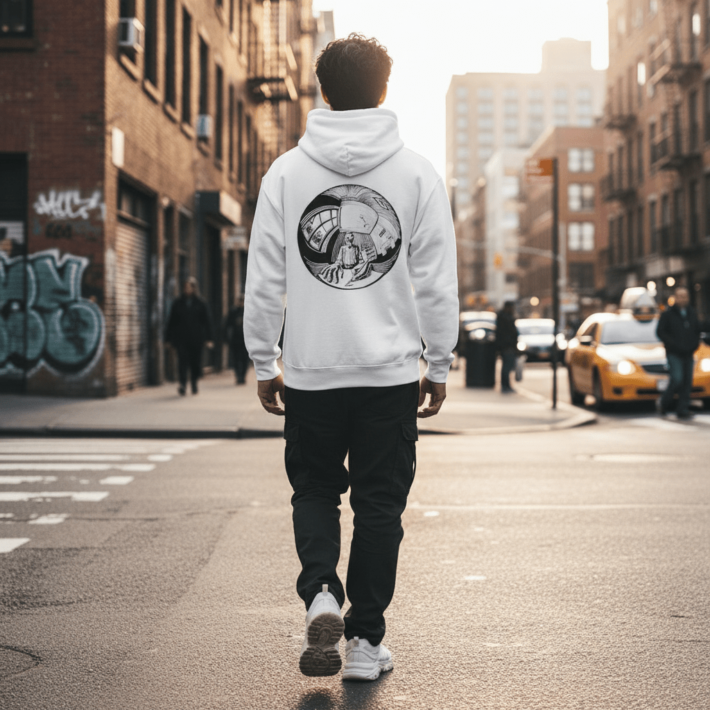 D3's EYE Hoodie - Mystical Art Streetwear Unisex - CHAMPION - D3monic