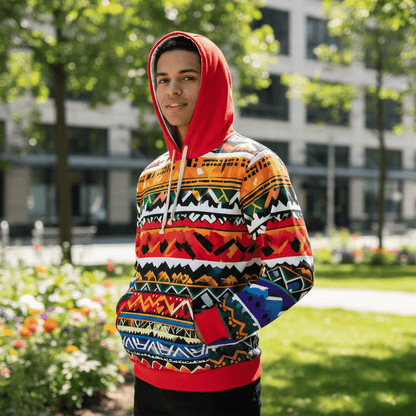 D3's INKA Hoodie Inti 2 - Sonnengott Streetwear Oversize - D3monic