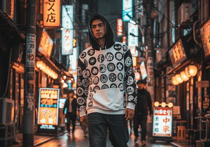 D3's JAPANESE Kamon Hoodie - Traditional Crest Art - D3monic