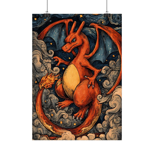 D3's PKMN Dragon Art Poster - D3monic