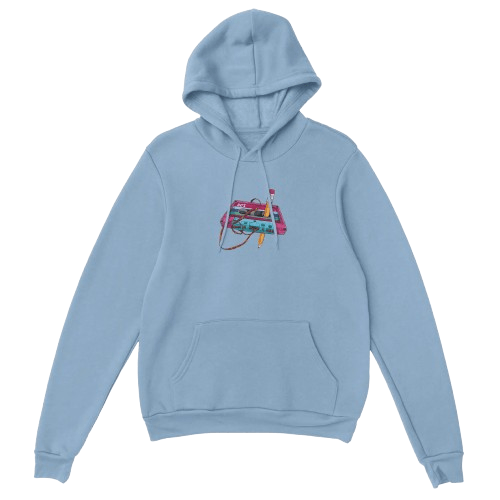 D3's RETRO Kasette Hoodie - Klassischer Oversize Unisex Pullover - D3monic