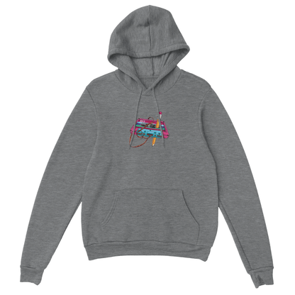 D3's RETRO Kasette Hoodie - Klassischer Oversize Unisex Pullover - D3monic