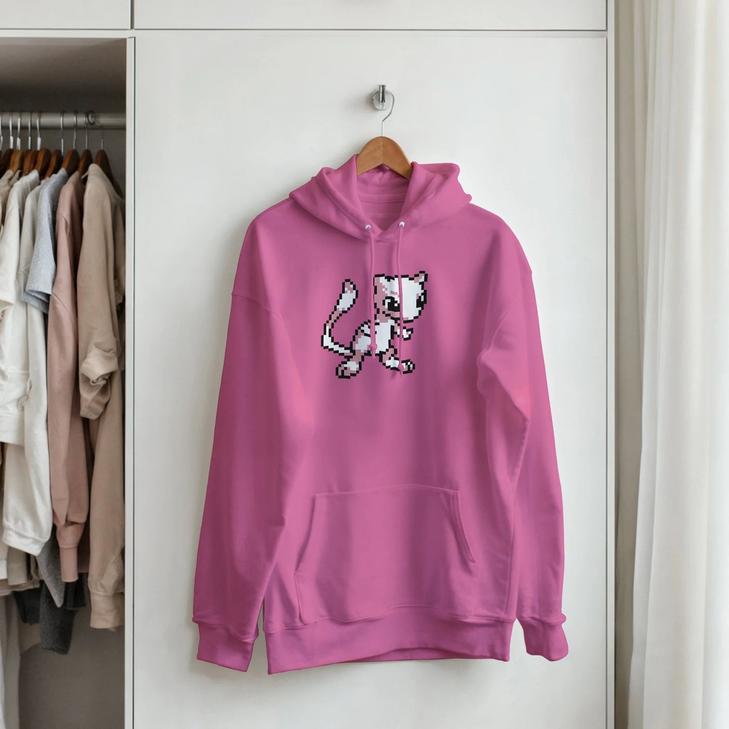 D3's RETRO Mew Hoodie - Klassischer Oversize Unisex Pullover - D3monic