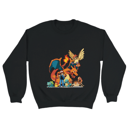 D3's RETRO PKMN Pullover - Klassischer Oversize Unisex Sweatshirt - D3monic