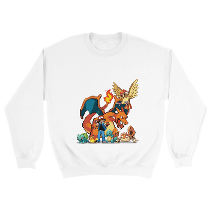 D3's RETRO PKMN Pullover - Klassischer Oversize Unisex Sweatshirt - D3monic