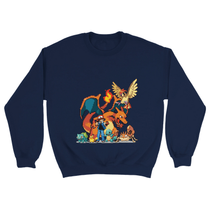 D3's RETRO PKMN Pullover - Klassischer Oversize Unisex Sweatshirt - D3monic