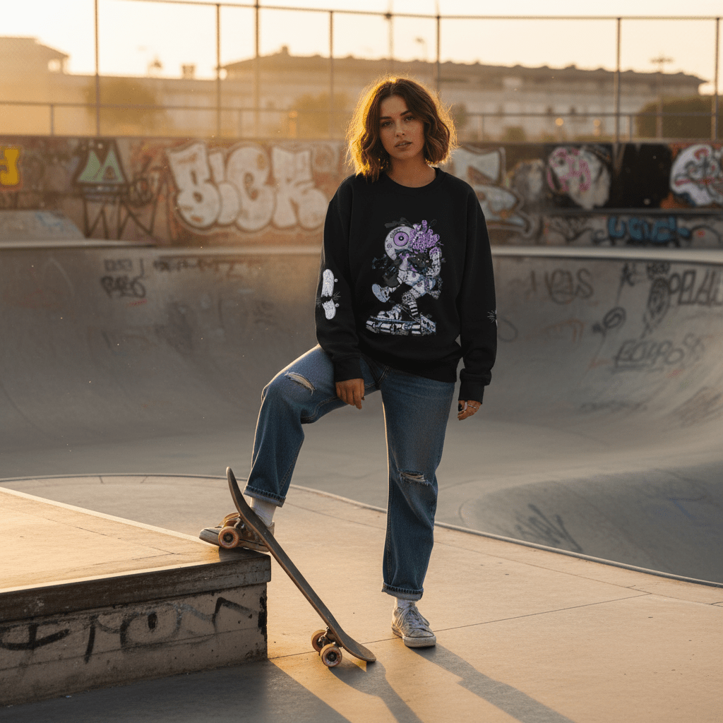 D3's SK8 Pullover - Skater Streetwear Unisex - D3monic Store