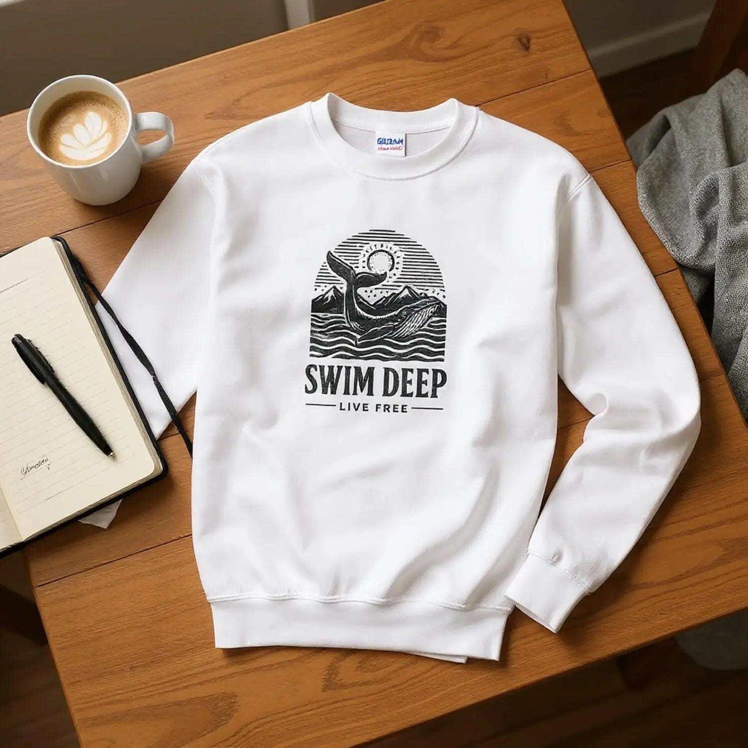 D3monic's SWIMDEEP Pullover - Unisex Pullover Sweatshirt - D3monic