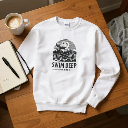 D3monic's SWIMDEEP Pullover - Unisex Pullover Sweatshirt - D3monic