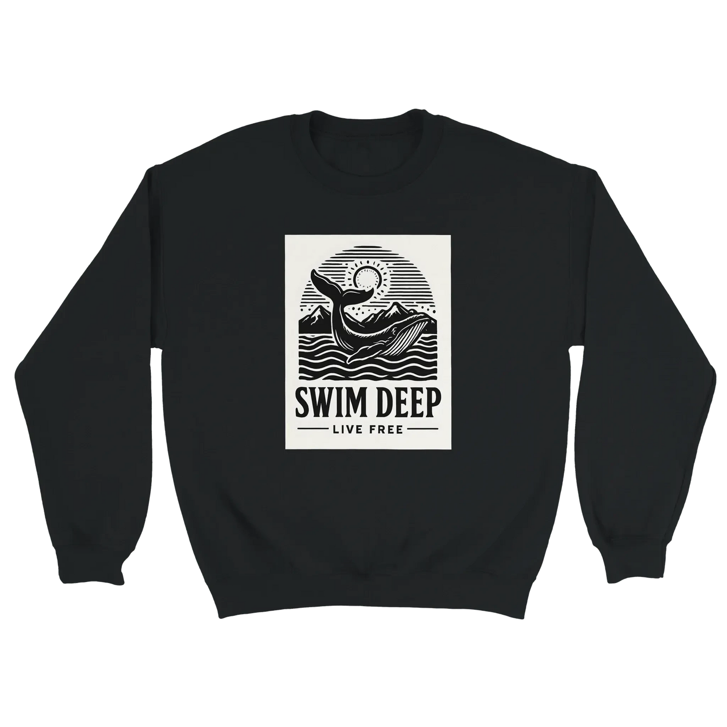 D3monic's SWIMDEEP Pullover - Unisex Pullover Sweatshirt - D3monic