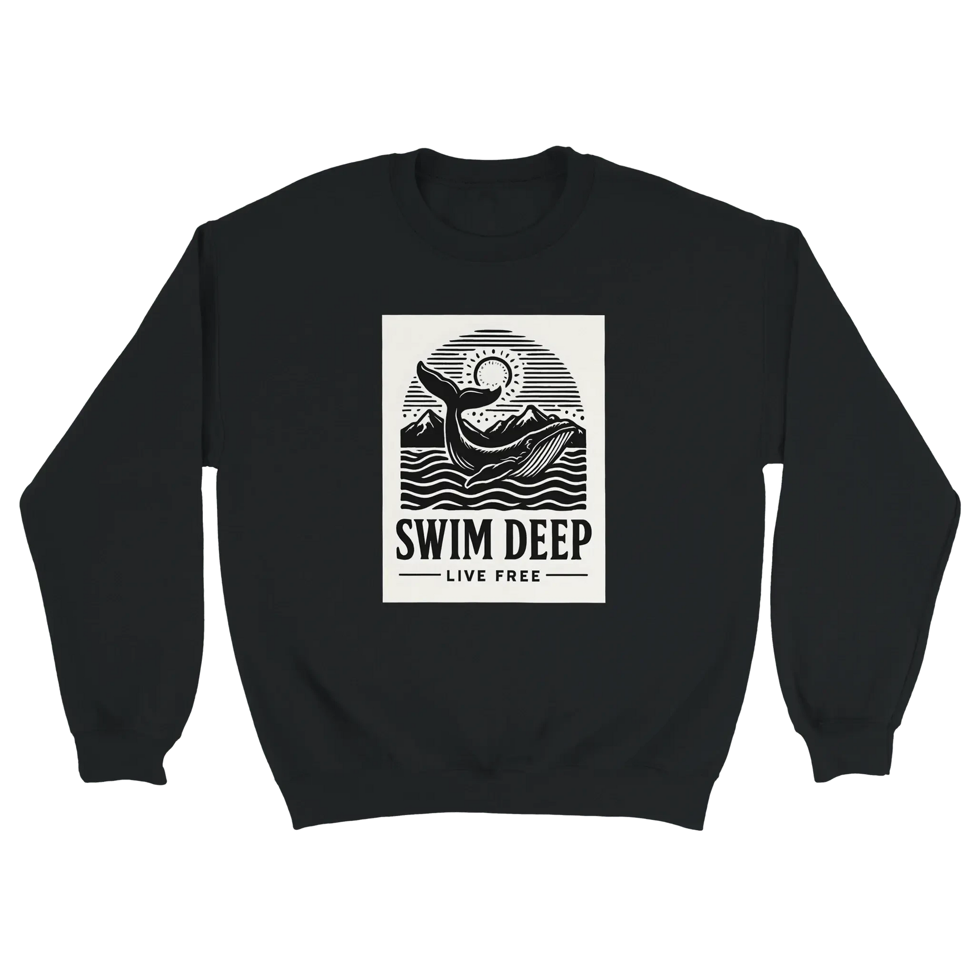 D3monic's SWIMDEEP Pullover - Unisex Pullover Sweatshirt - D3monic