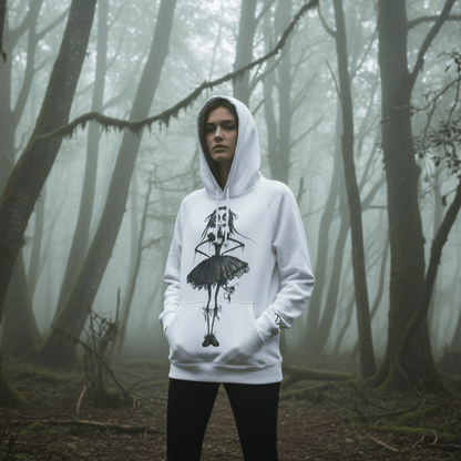 D3's ZOMBIE Ballerina Hoodie - Fleece Heavyweight - D3monic Store