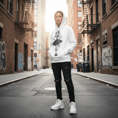 D3's ZOMBIE Ballerina Hoodie - Fleece Heavyweight - D3monic Store