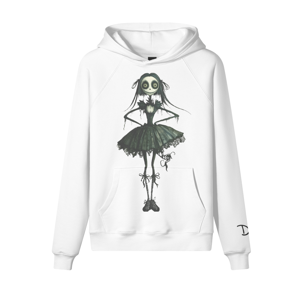 D3's ZOMBIE Ballerina Hoodie - Fleece Heavyweight - D3monic Store