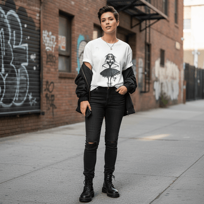 D3's ZOMBIE Ballerina T-Shirt - Boxy Luxury - D3monic Store