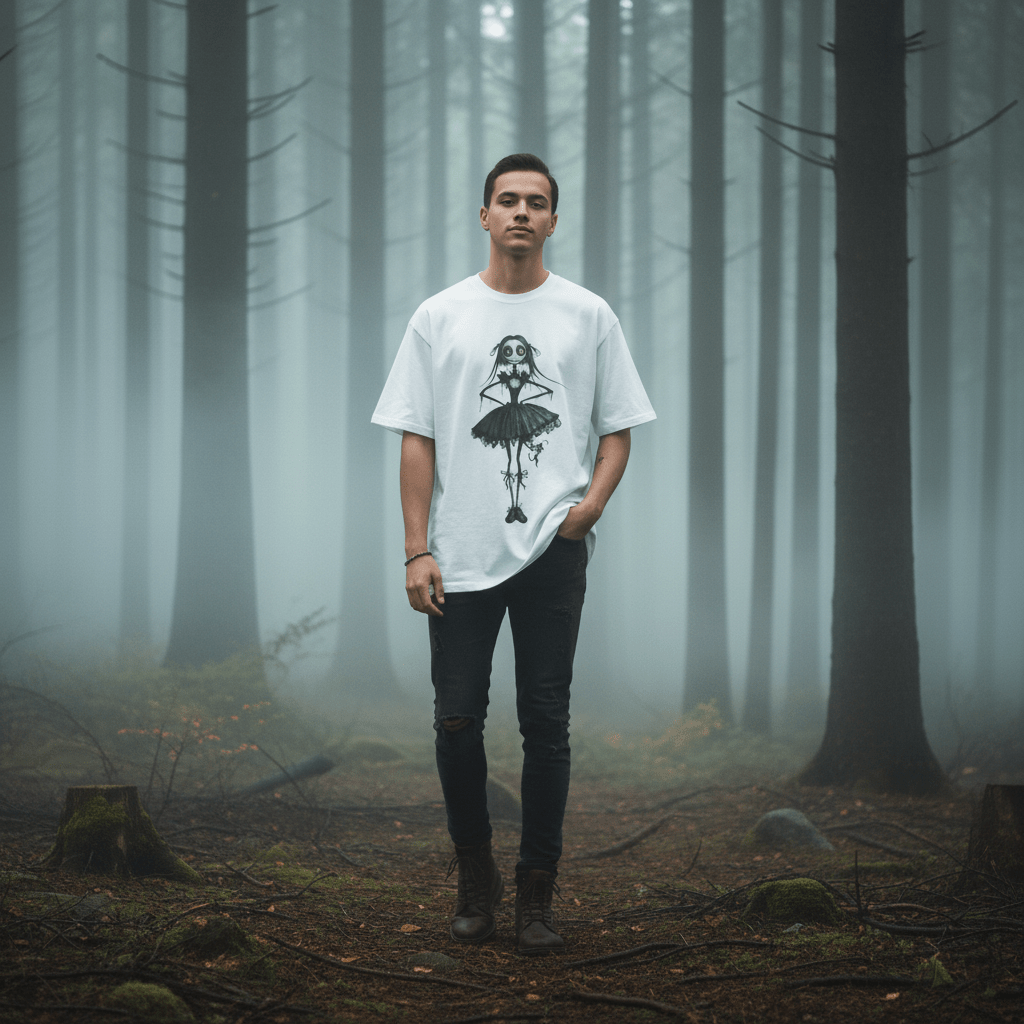 D3's ZOMBIE Ballerina T-Shirt - Boxy Luxury - D3monic Store