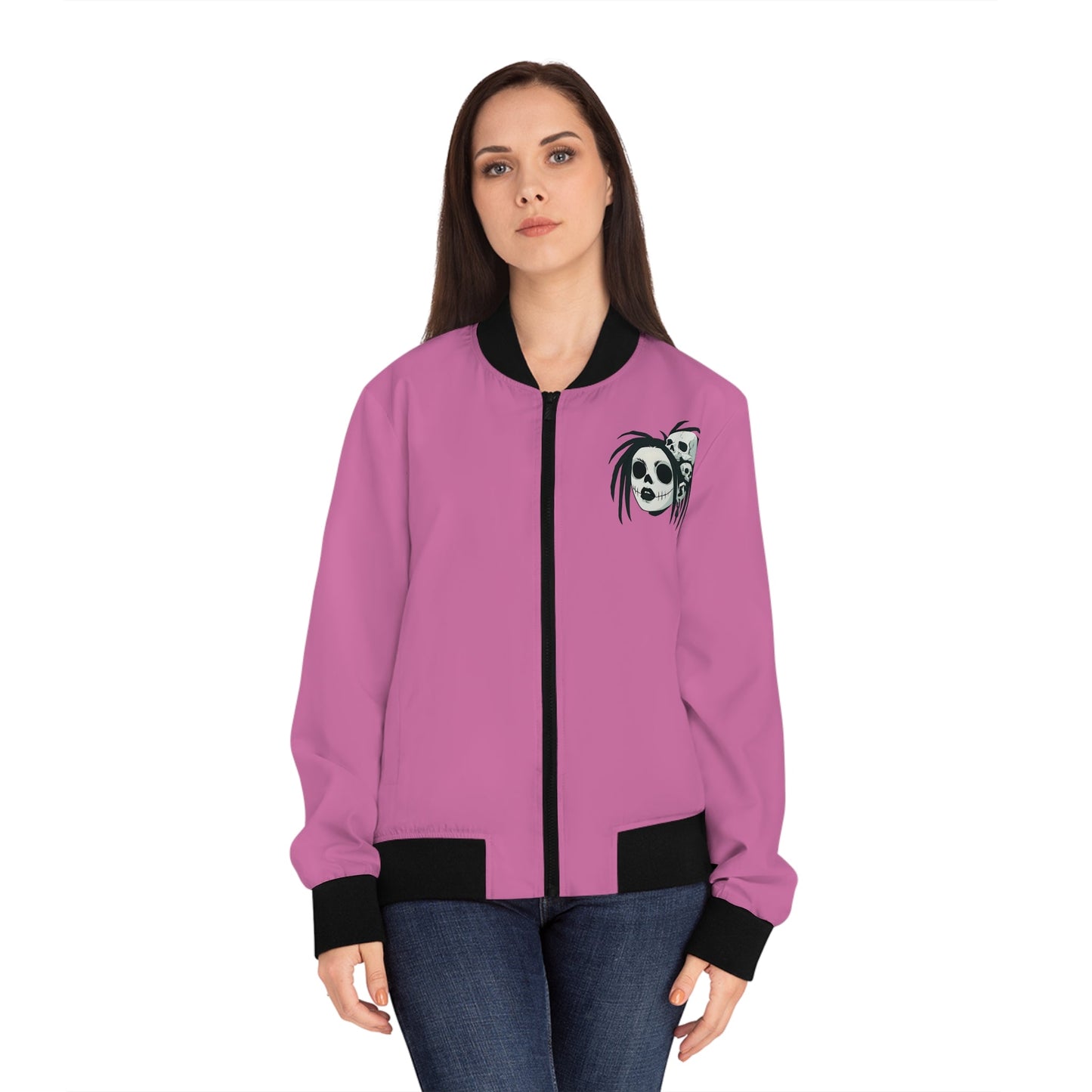 D3's ZOMBIE Emma Bomber Jacket - Horror Fashion Women - D3monic