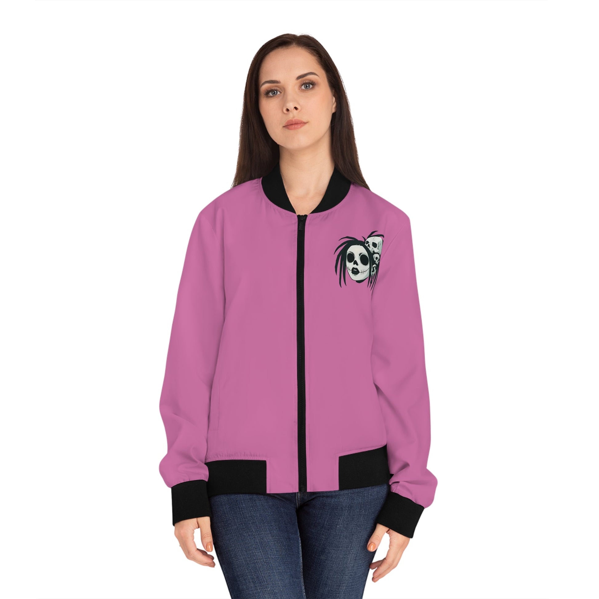 D3's ZOMBIE Emma Bomber Jacket - Horror Fashion Women - D3monic