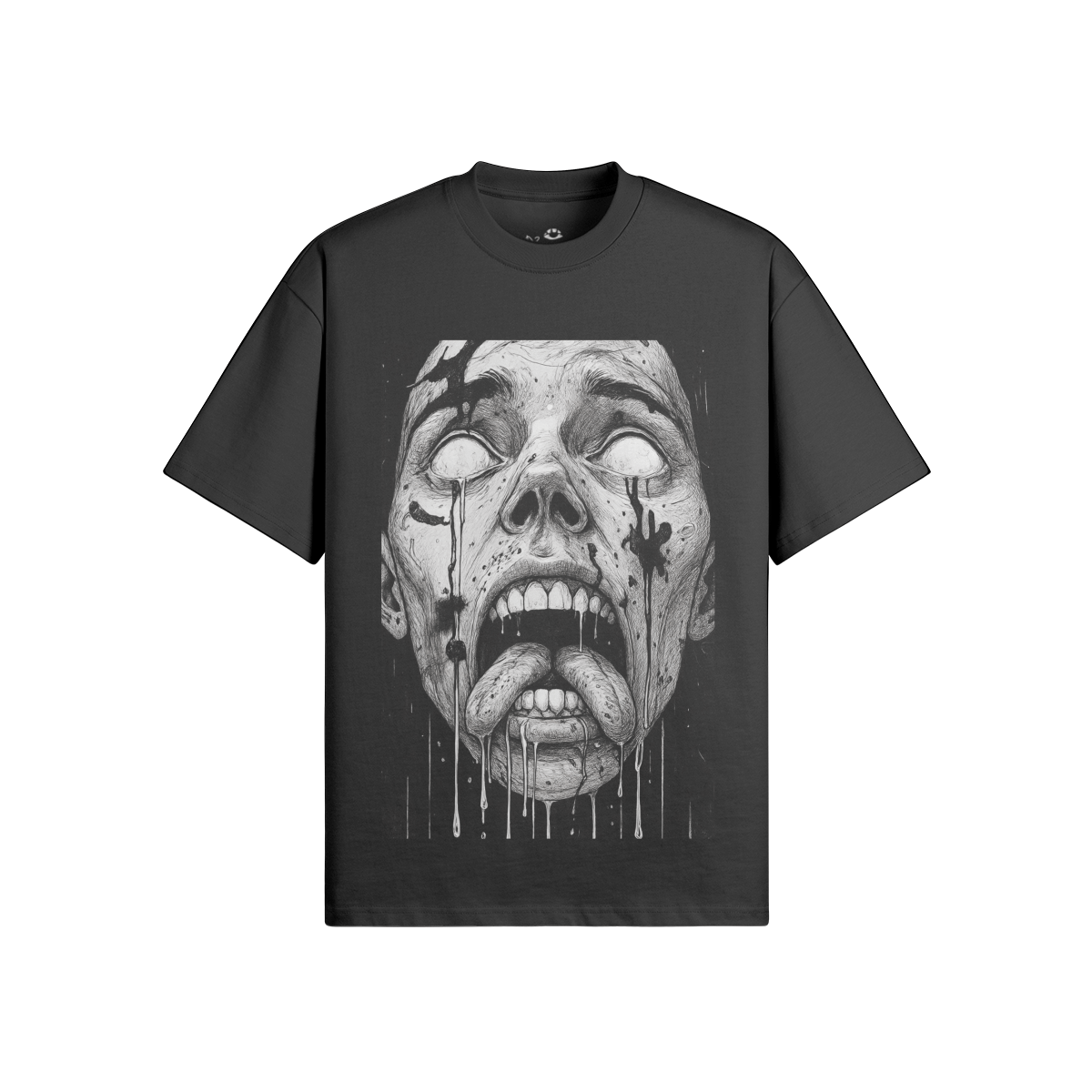D3's ZOMBIE Header T-Shirt – Oversized Heavyweight - D3monic Store
