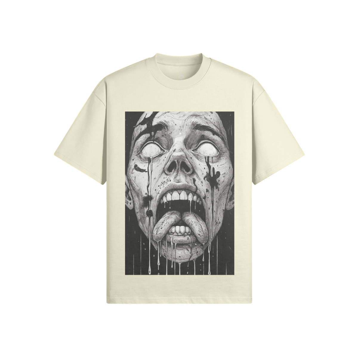 D3's ZOMBIE Header T-Shirt – Oversized Heavyweight - D3monic Store