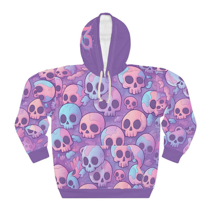 D3's ZOMBIE Hoodie Pink - Klassischer Oversize Unisex Pullover - D3monic