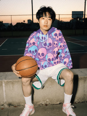 D3's ZOMBIE Hoodie Pink - Klassischer Oversize Unisex Pullover - D3monic