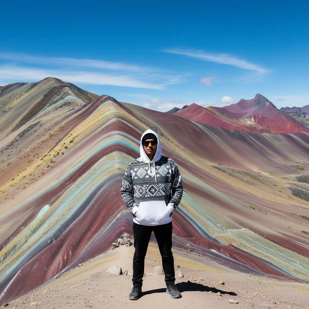 Inka Apus Hoodie - Rainbow Mountain