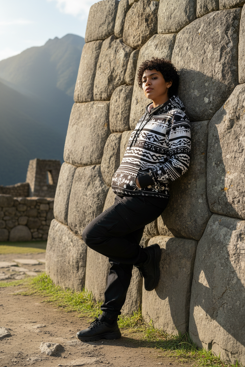 INKA Hoodie Viracocha Woman Inca Wall